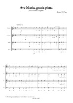 AVE MARIA, GRATIA PLENA per coro misto a cappella (SATB) [Digitale]